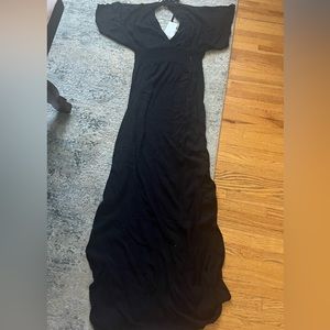 Black maxi dress